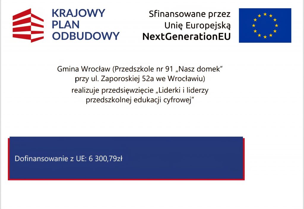 Projekt “Liderki i liderzy przedszkolnej edukacji cyfrowej”